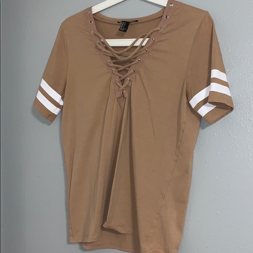 Blush Pink Lattice Front Top